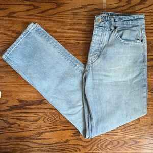 Zara Straight Jeans in Light Blue